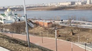 Мартовский весенний день, в верхней части, Нижнего Новгорода