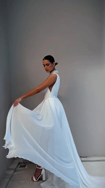 Свадебное платье Пилли из шифоновой коллекции от бренда Gabbiano