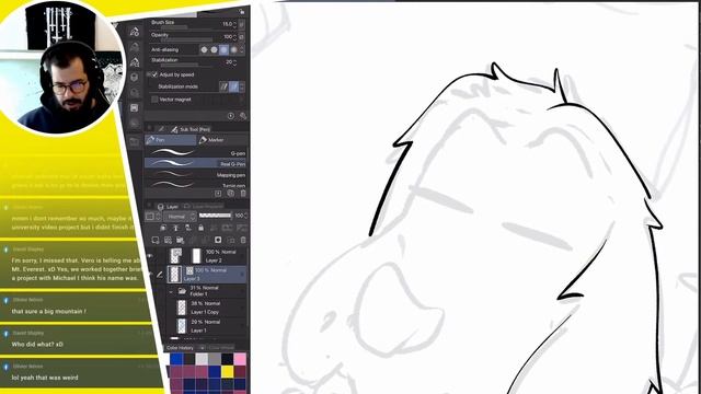 DOODLE ART - Clip Studio Paint IOS on Ipad pro смотреть онлайн