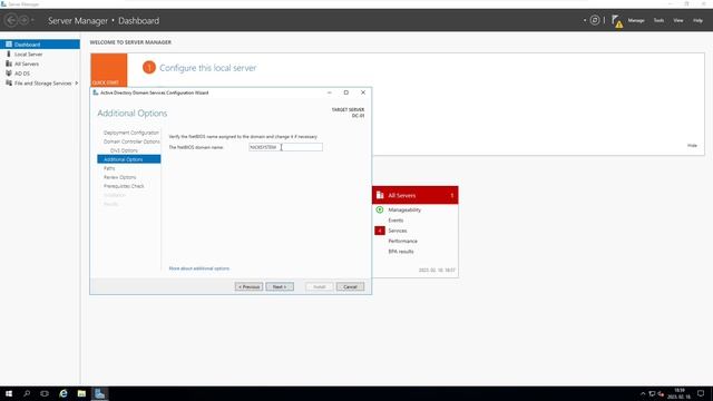 Install Active Directory on Windows Server 2016 смотреть онлайн