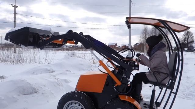 УЛУЧШЕННЫЙ САМОДЕЛЬНЫЙ МИНИ ПОГРУЗЧИК