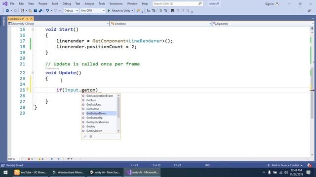 Unity Draw Line with Mouse Position - Line Renderer Calculate Distance смотреть онлайн