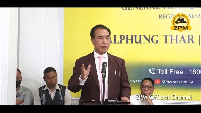 Tun atanga kum 50 thlengin MNF sum puk kan rul dawn - Pu Lalduhoma, ZPM Leader смотреть онлайн