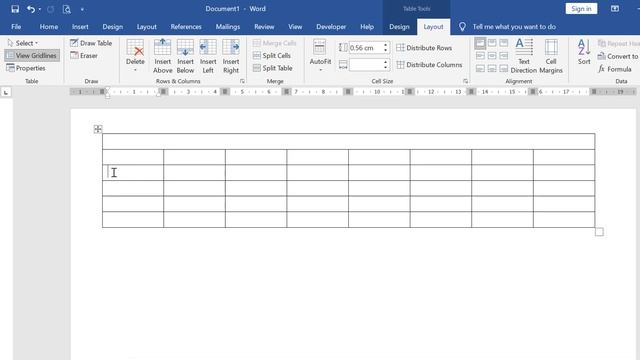 How to insert Table in Microsoft Word 2016 смотреть онлайн