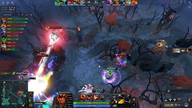 Wraith King Gameplay Miracle with Armlet and Paladin - Dota 2 7.36 смотреть онлайн