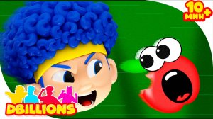 1, 2, 3 (С мультяшными героями) | D Billions Детские Песни + СБОРНИК D Billions Детские Песни