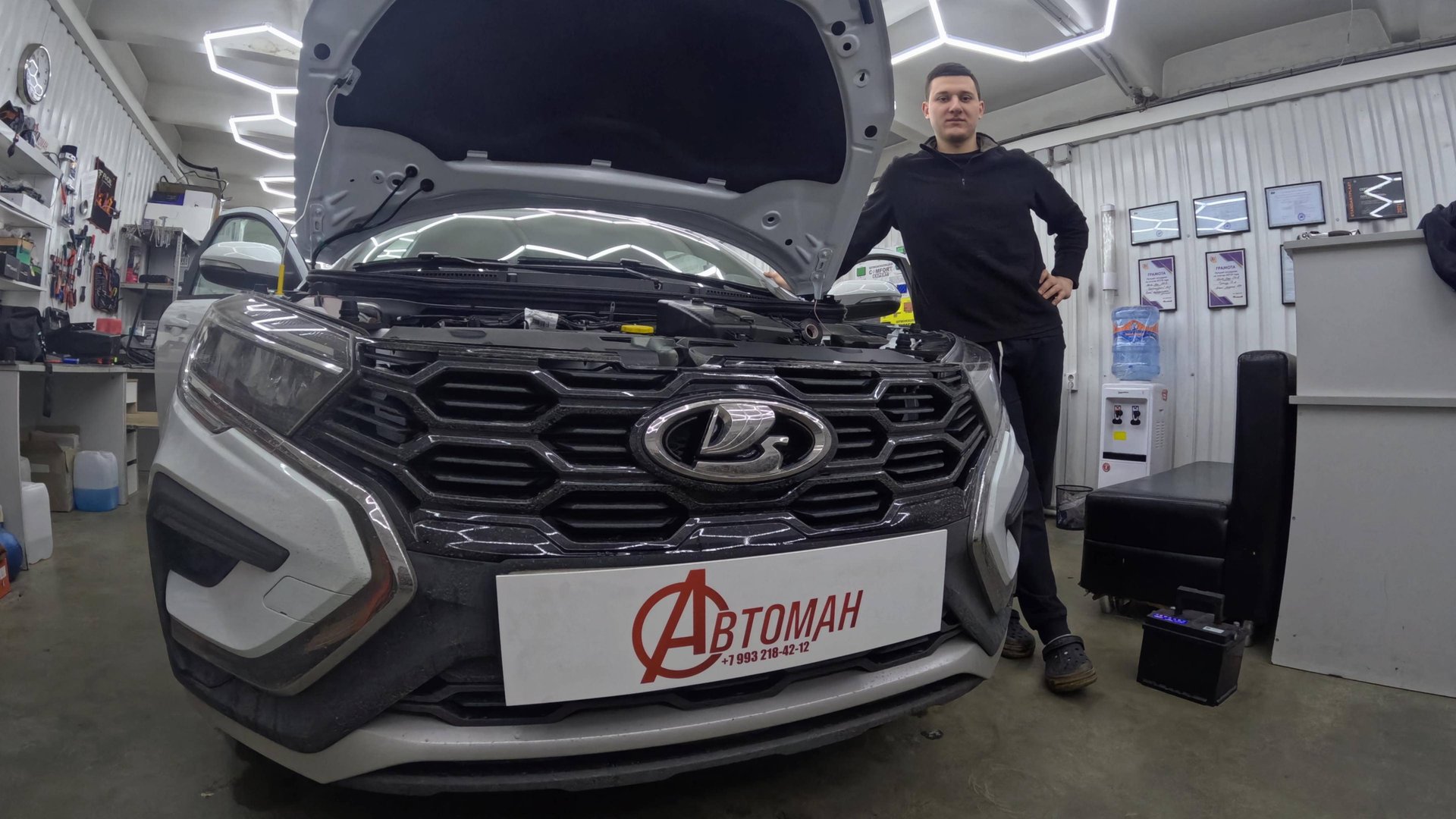 Установка сигнализации с автозапуском