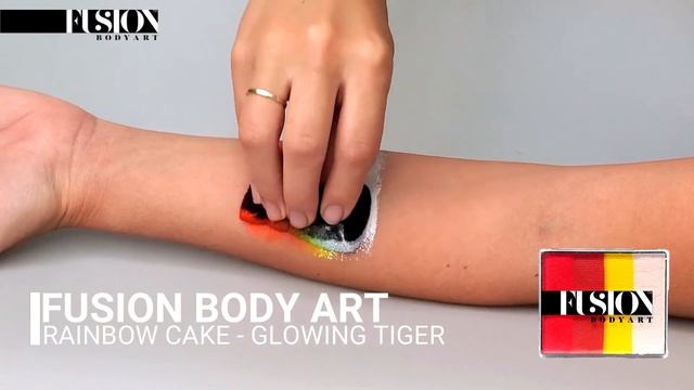Fusion Body Art Rainbow Cake Swatch | Glowing Tiger смотреть онлайн