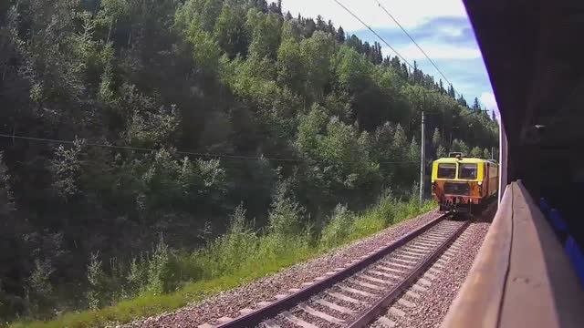 Поездка на электричке РЖД 