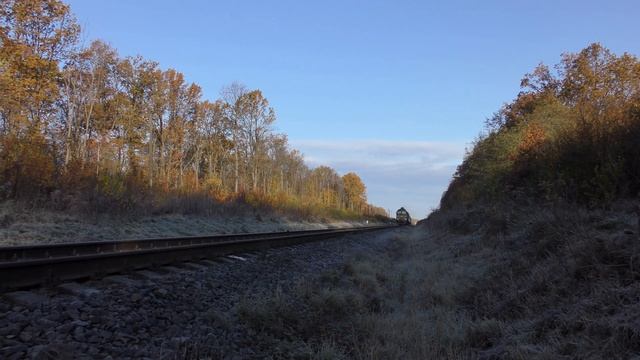🚆 3в1. Дизель, пассажир и грузовый ранним утром в Отынии | DPKR2-001, 2TE10M2747 and 2M62U-0230 смотреть онлайн