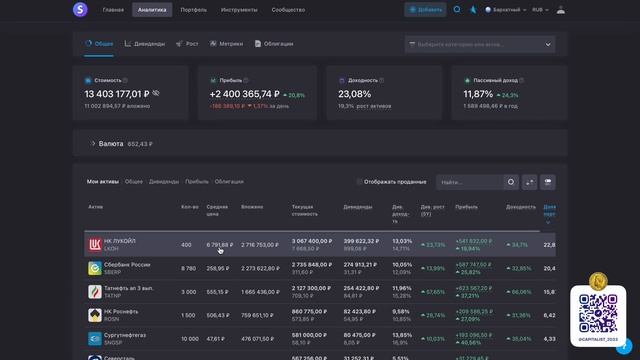 Как получить 30% Дивидендами? Известируем в Лукойл! смотреть онлайн