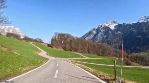 Поездка по Швейцарии (ГЛАРУС), одной из самых красивых деревень Швейцарии - 4K