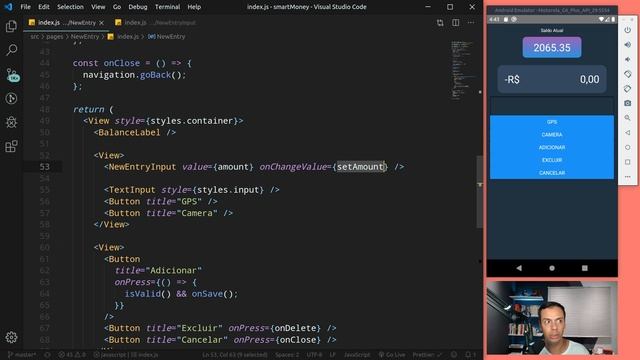 React Native - SmartMoney - 0711 - Estilizando a página NewEntry - NewEntryInput - Parte 3 смотреть онлайн