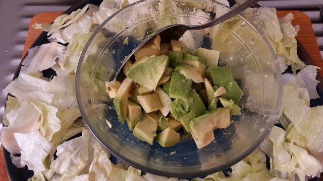 Французский Салат 🥗 Пупчики и Авокадо 🥑. Быстрый салат с мясом/Salade De Gésiers 🥗 🥑 De Volaille.