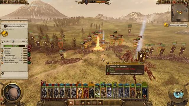 ¡HASTA el ÚLTIMO HOMBRE! Total War: WARHAMMER 2 - HORDAS del CAOS vs PIELES VERDES смотреть онлайн