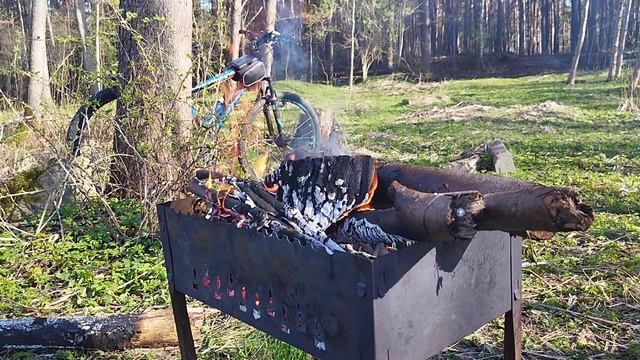 Лучшая горящая атмосфера мангала | расслабляющие потрескивающие звуки огня. 4К смотреть онлайн