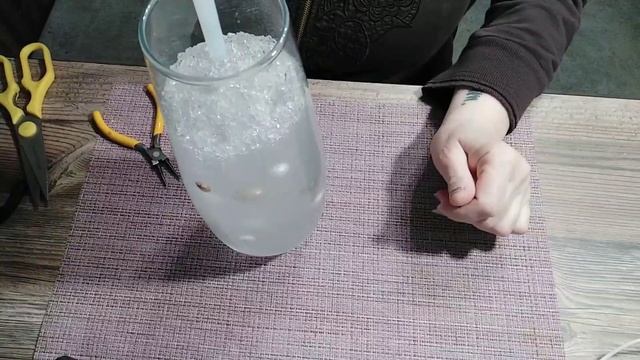 Парящие жемчужины - декор вазы к Новому году. смотреть онлайн