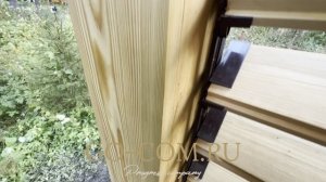 Строительство Патио, с поворотными деревянными жалюзи из лиственницы