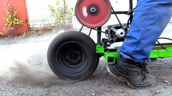 Собрали самокат с двигателем от стиральной машины!