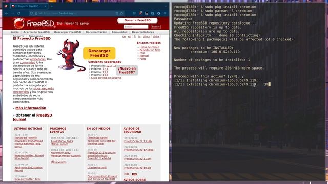 Instalé FreeBSD a mi Thinkpad! Impresiones y vistazo rápido. смотреть онлайн