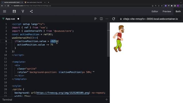 02-Create an Animated Sprite with useIntevalFn and useRafFn смотреть онлайн