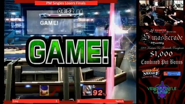 Smasherade 2 Project M Singles Losers Finals Envy vs Switch смотреть онлайн