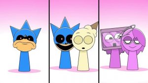 Спрунки -  Мира, фаза 4, Спрунки GF встречает BF! Спрунки ВСЕ фазы Incredibox