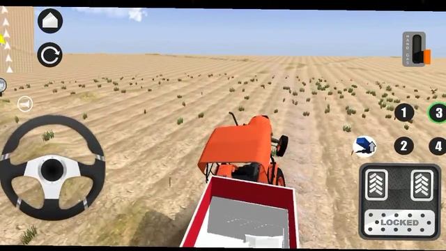 Tractor cartoon game || indian tractor farming simulator game - HMT heavy tractor game 2022 смотреть онлайн