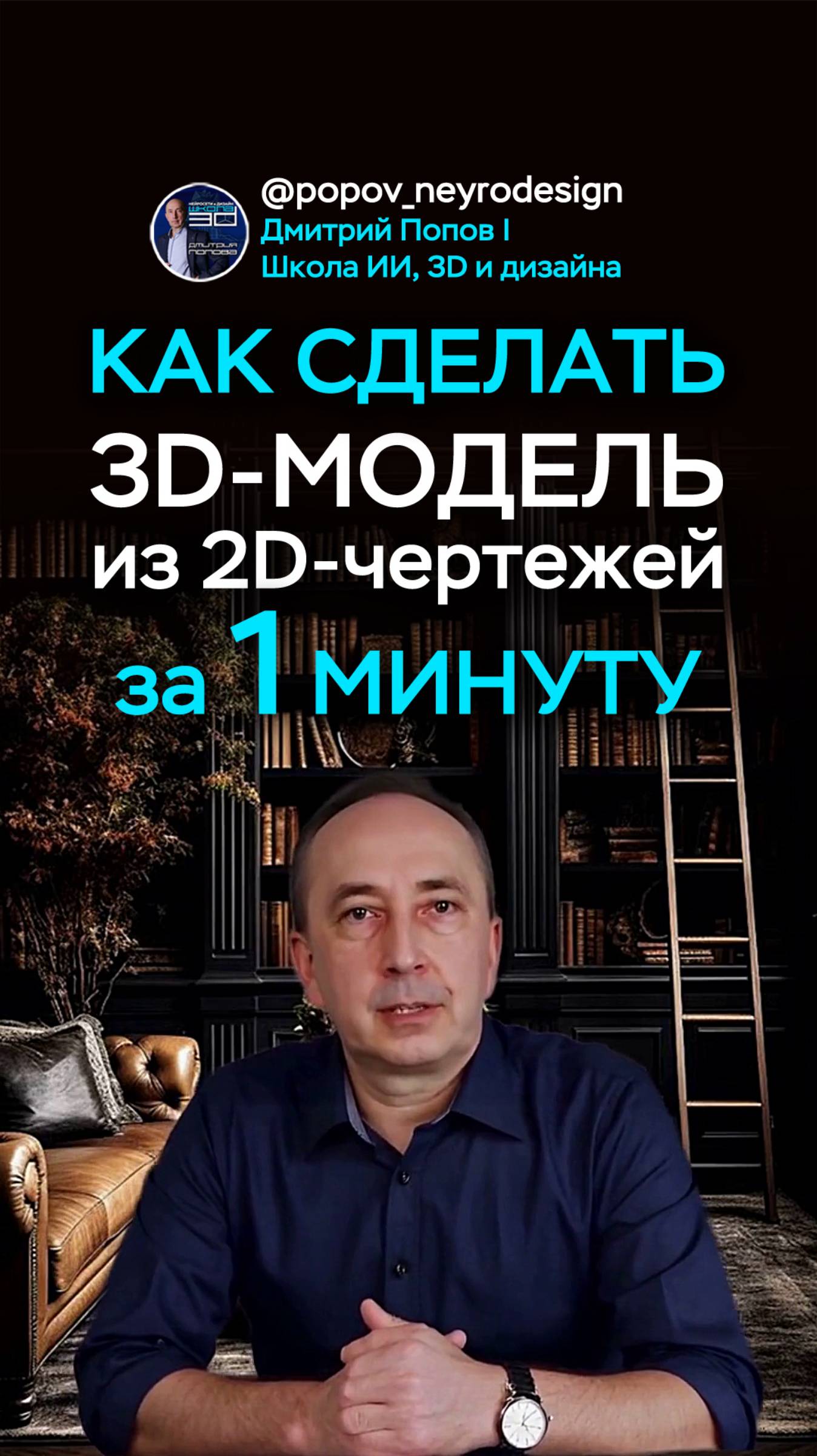 Создание 3д моделей c ИИ возможно по чертежам! 🚀 смотреть онлайн