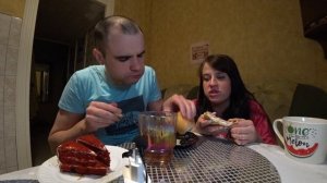 МУКБАНГ ДРУГАЯ ВЕРСИЯ - МЯСО / БЛИНЫ С ВЕТЧИНОЙ И СЫРОМ / ТОРТ / ШОКОЛАД / EATING MUKBANG ASMR АСМР