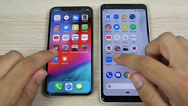 Apple IPhone X (iOS 12) Vs Google Pixel XL (Android 9) Full Speed Test Overview!!! 🔥🔥🔥