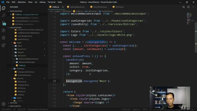 React Native - SmartMoney - 1103 - Criando a tela de entrada de saldo inicial - Parte 2 смотреть онлайн