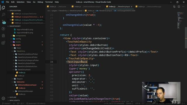 React Native - SmartMoney - 1102 - Criando a tela de entrada de saldo inicial - Parte 1 смотреть онлайн
