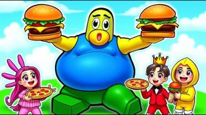 ВЕЧНО ГОЛОДНЫЙ НУБ в РОБЛОКС! Часть 3