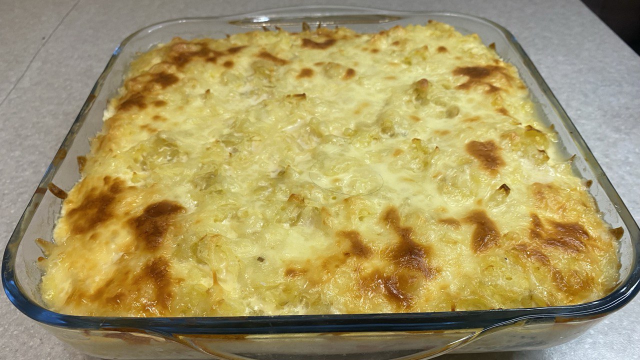 Нежная запеканка с куриной грудкой и овощами. смотреть онлайн