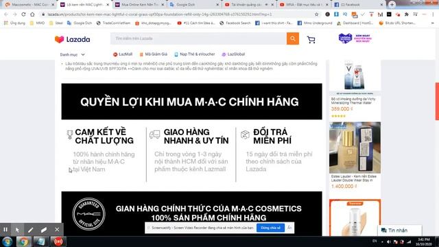 Lõi kem nền MAC Lightful C + Coral Grass SPF30/PA+++ Foundation (Refill Only) 14g смотреть онлайн