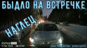 Быдло на встречке #190! Подборка на видеорегистратор!