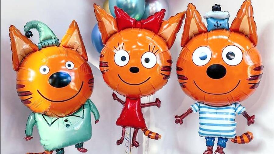 Сборка фотозона Три Кота