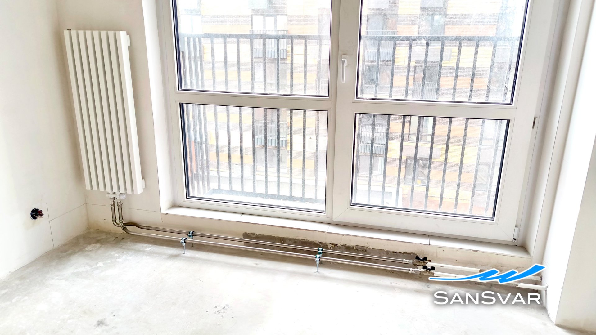 Замена радиаторов отопления в ЖК Новое Очаково на пресс нержавейке с заморозкой труб