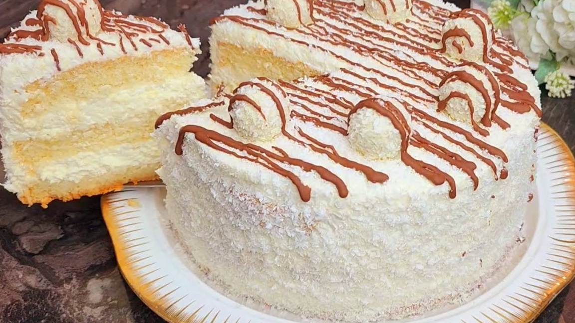 Боже как Вкусно! Привезла Рецепт из Италии! Теперь бисквит готовлю только так. ТОРТ РАФАЭЛЛО смотреть онлайн