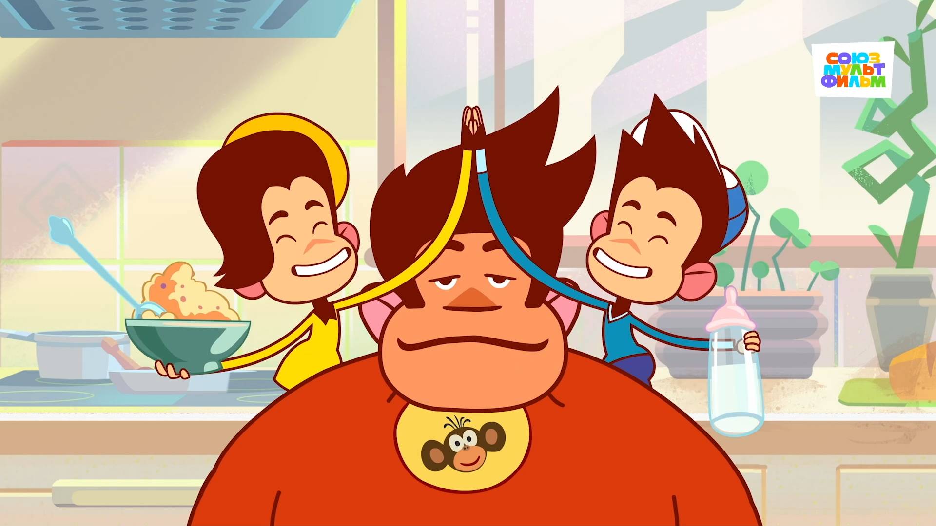 Мартышкины – 1 серия – Маминпапин праздник – Союзмультфильм HD