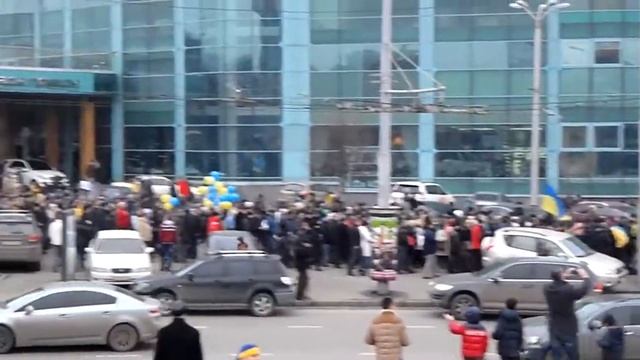 Шествие площадь 10 Апреля. Антивоенный марш в Одессе 2 Марта 2014 смотреть онлайн