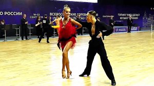 Спортивные бальные танцы. Чемпионат России 24. 1/2 финала ЧАЧАЧА