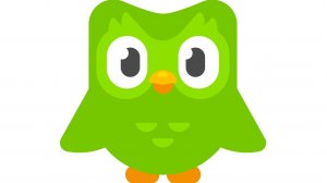 рисую зелёную сову из duolingо