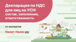 Декларация по НДС на УСН: состав, заполнение, ответственность
