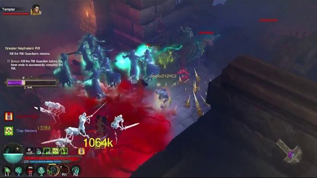 🩸🗡️ DIABLO 3 — НЕКРОМАНТ РАЗНОСИТ ВСЕХ! 💥 SEASON 12, GR45, HARDCORE, 60FPS — БЕЗУМНЫЙ РУБИЛОВО БЕ смотреть онлайн