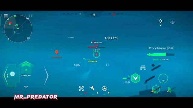 RF YURIY DOLGORUKIY (K-535) 4.4+ DAMAGE 😎MODERN WARSHIPS 🥷🏻