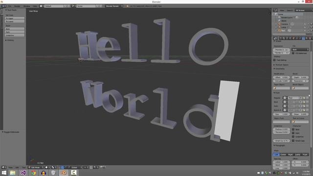 Working with Text in Blender смотреть онлайн