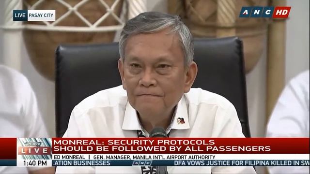 WATCH: Airport officials hold press briefing over Rep Bertiz's NAIA behavior | 1 October 2018 смотреть онлайн