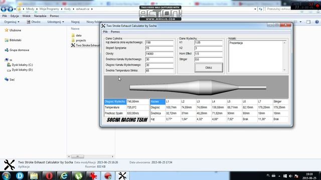 Prezentacja programu Two Stroke Exhaust Calculator by Socha 1.0.0 смотреть онлайн